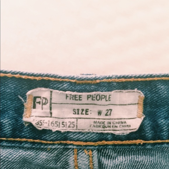 Free People Lace Denim Shorts (27) - Picture 3 of 3